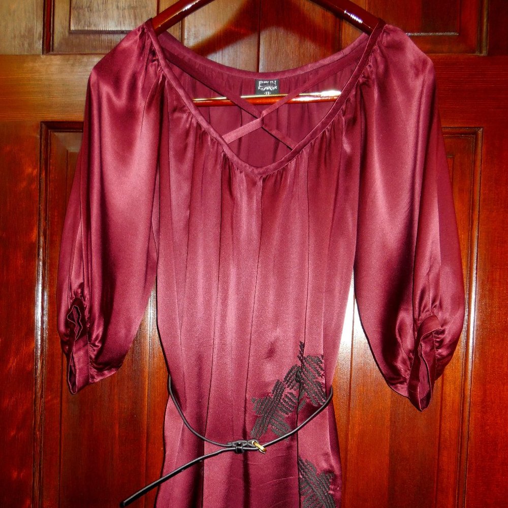 100% Silk Satin Top Size XS